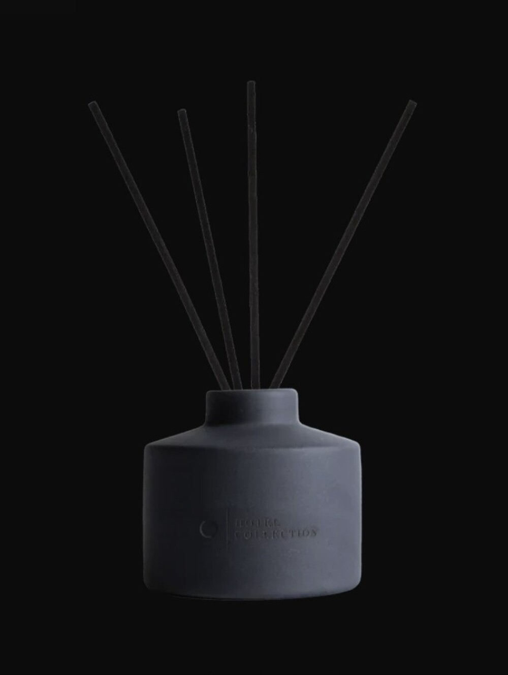 NIB Charcoal Ceramic Reed Diffuser - Scented Home Fragrance Set